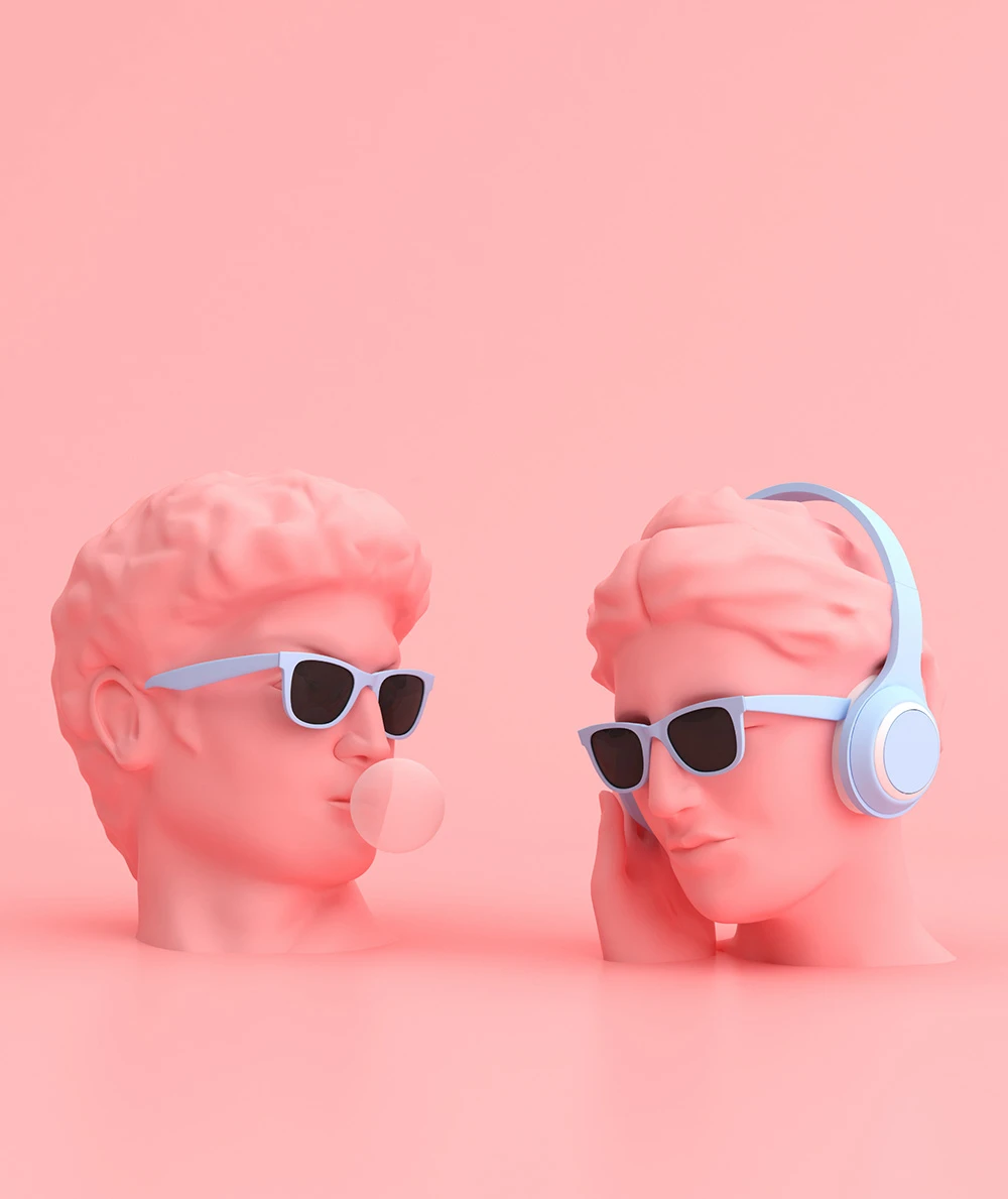 Trendy Headphone Sculpture