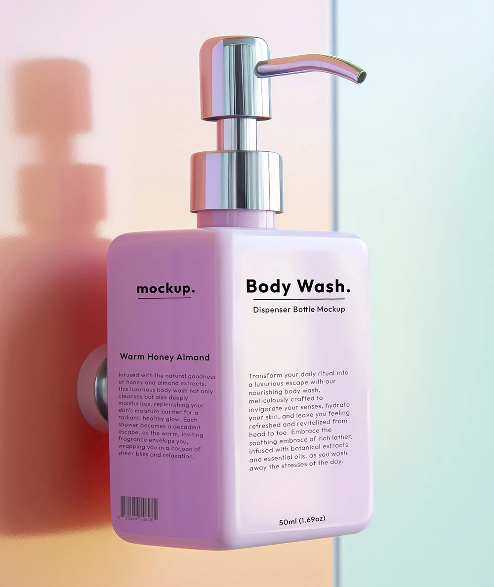 Liquid Soap Bottle Mockup